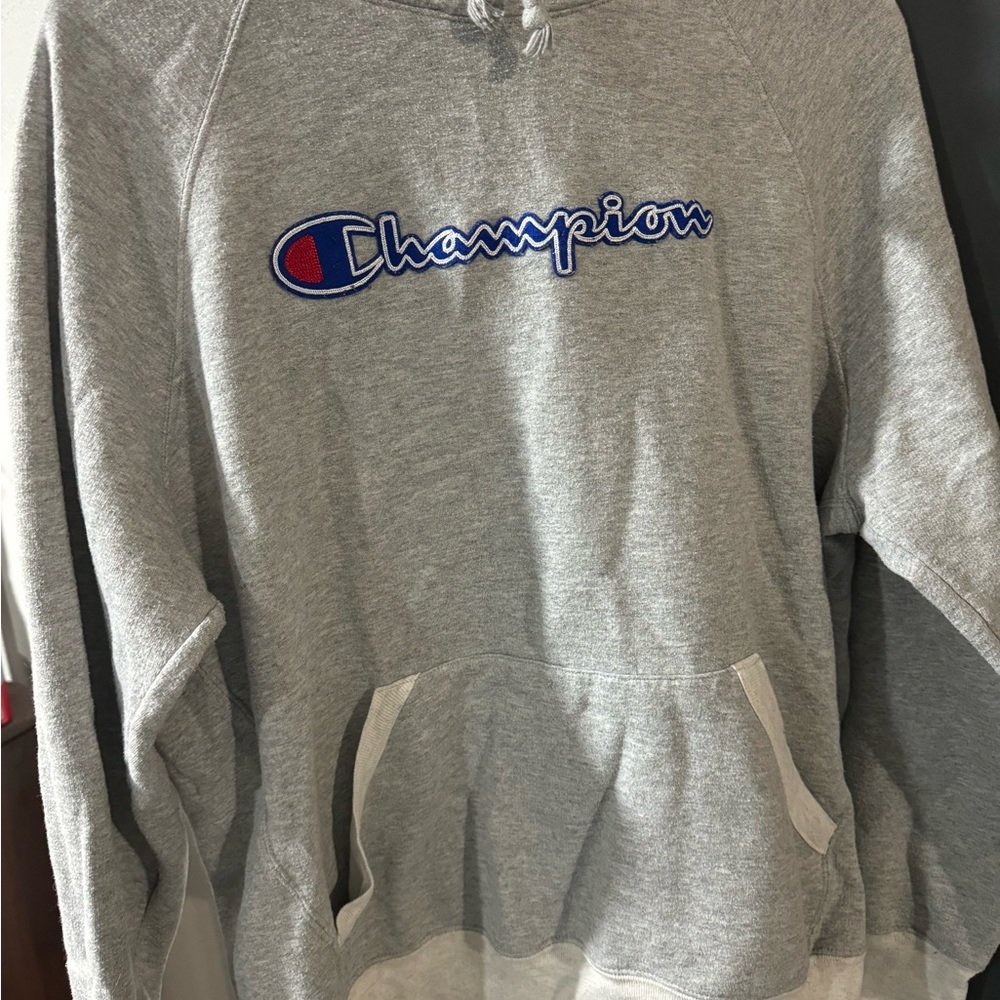 Champion Heather Gray Athletic Hoodie